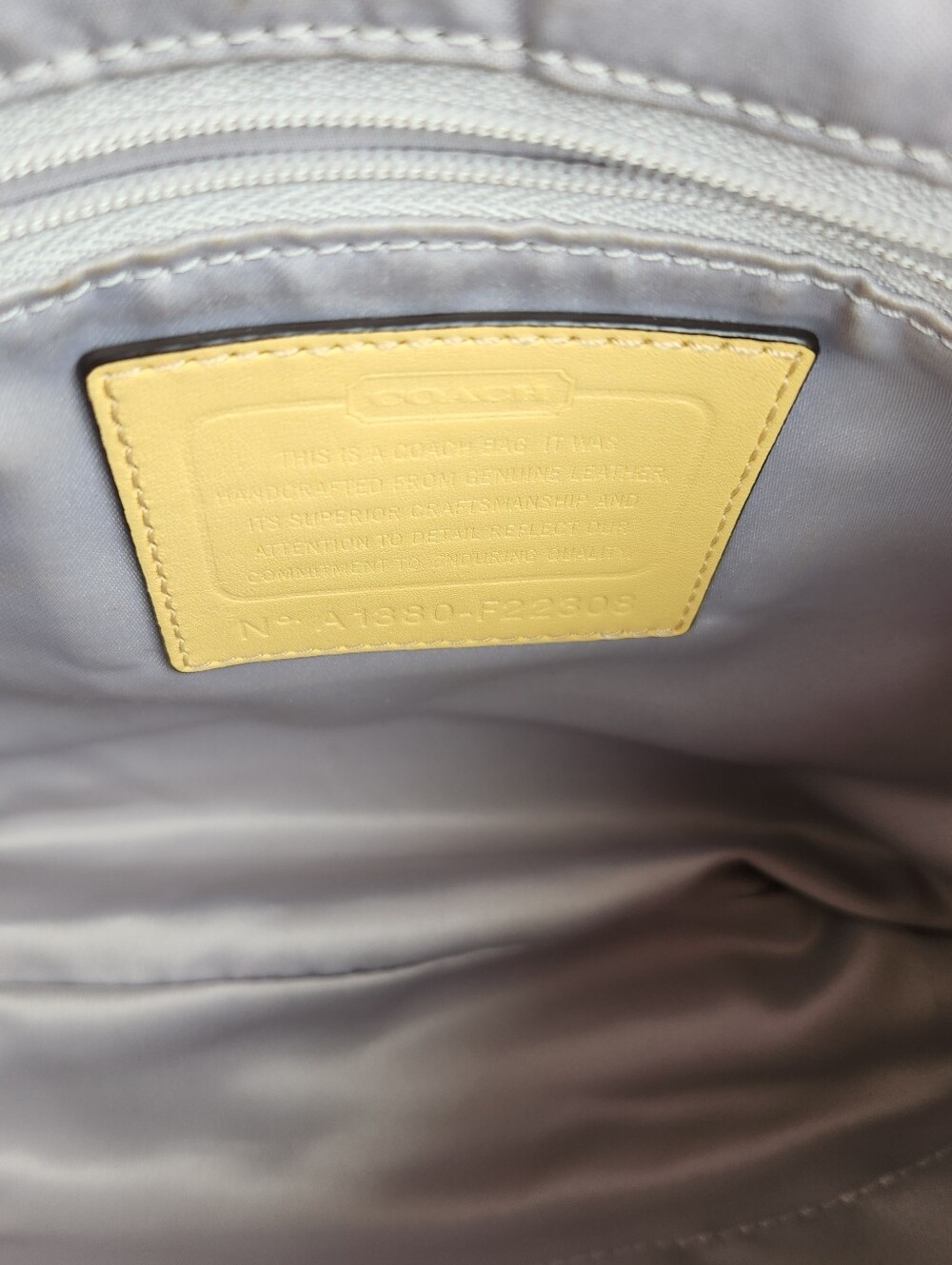 Coach Yellow Leather Shoulder Bag by - Picture 10 of 10